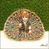Shaneel Jarkan Stone Work Grey Laddu Poshak